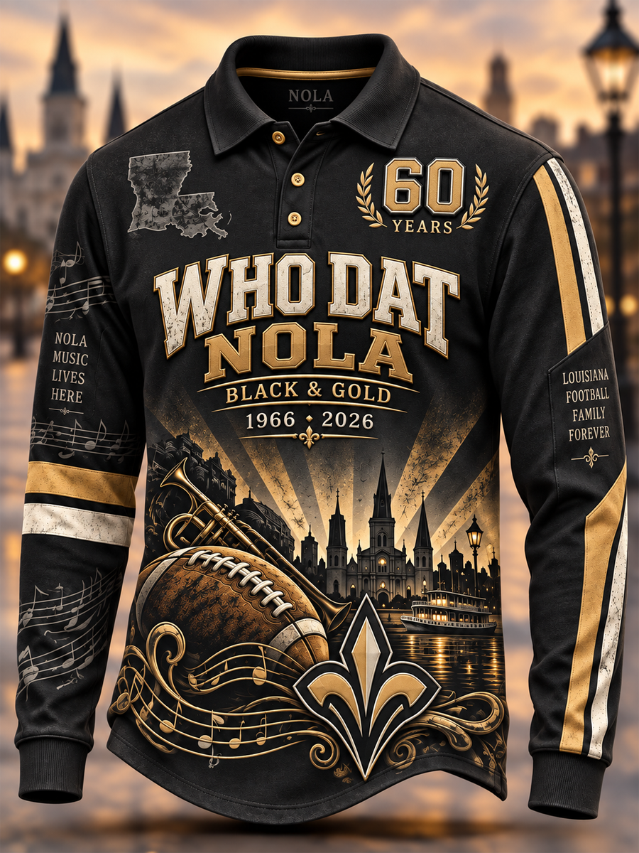 Men's New Orleans Saints Long Sleeve Shirt