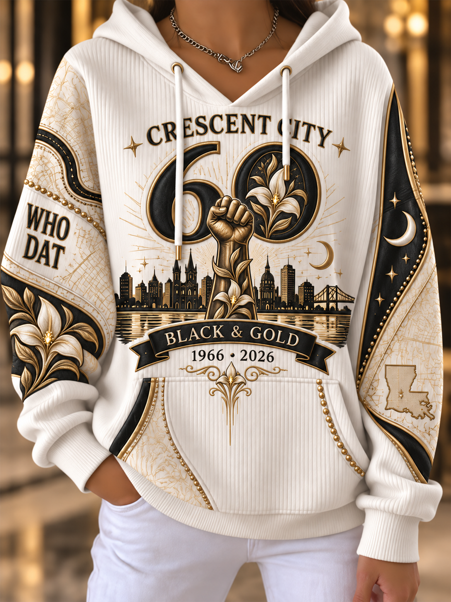 Women's New Orleans Saints Ribbed Hoodie