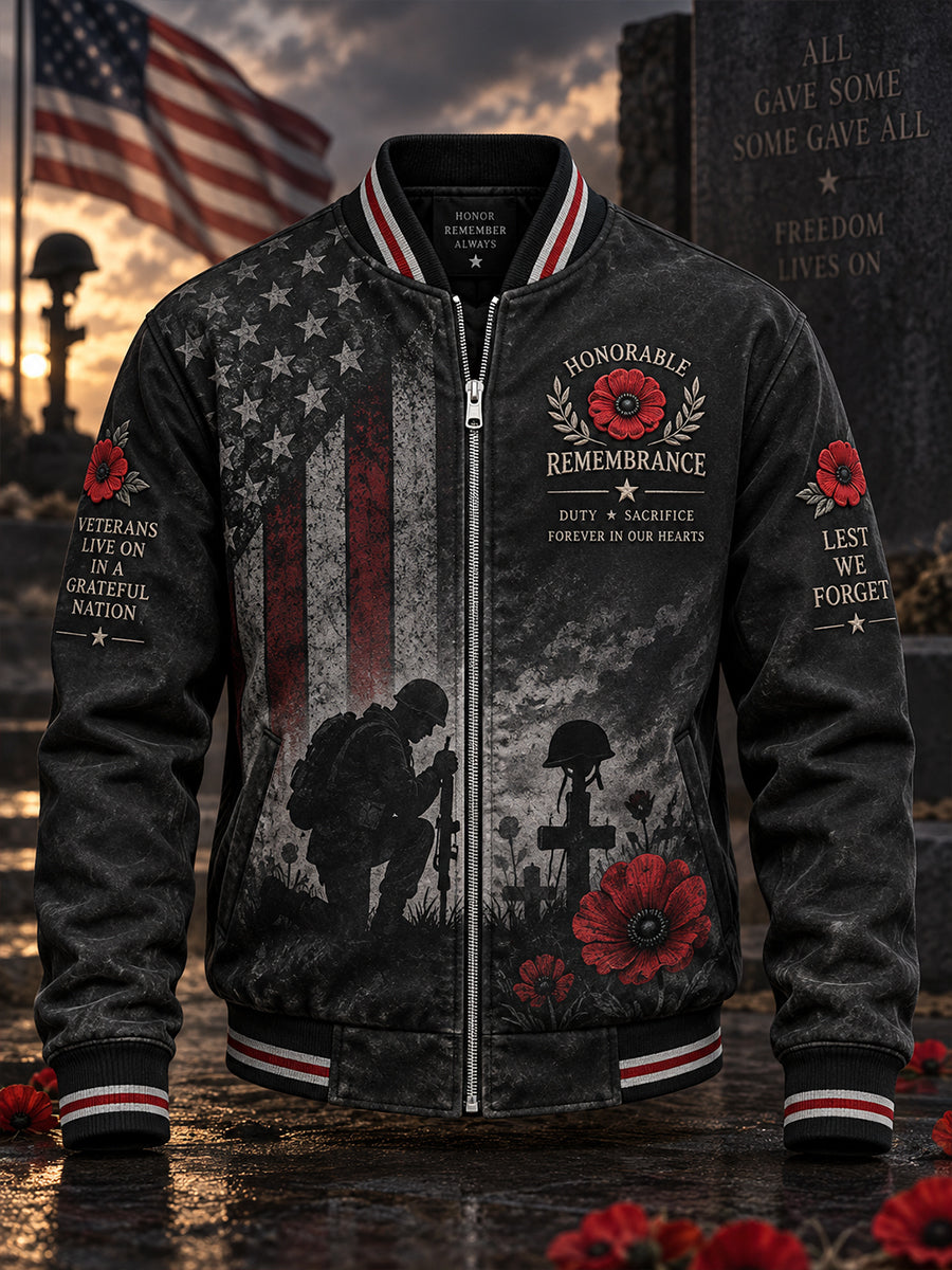 Men's Remembrance Day Print Jacket