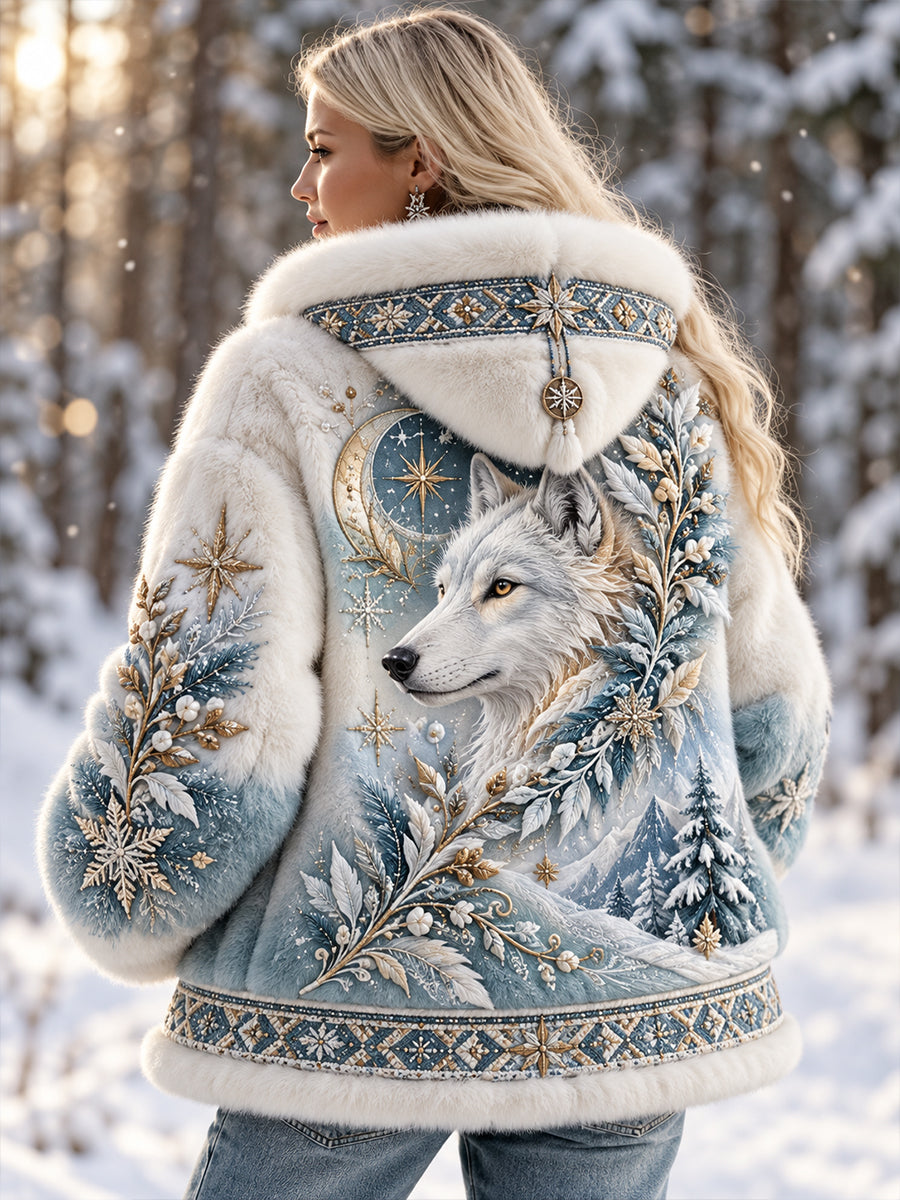 Women's Nordic Animals Flannel Jacket