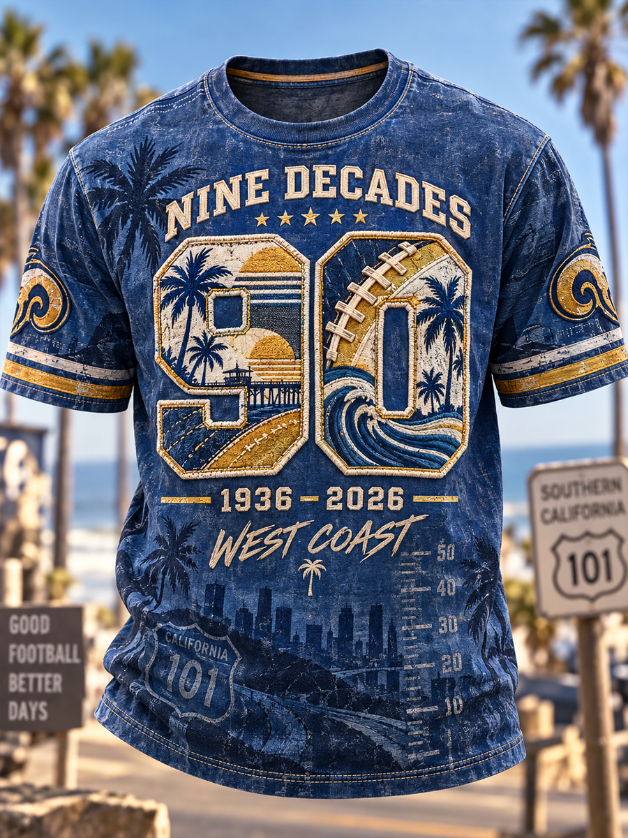 Men's Los Angeles Rams Short Sleeves T-Shirt