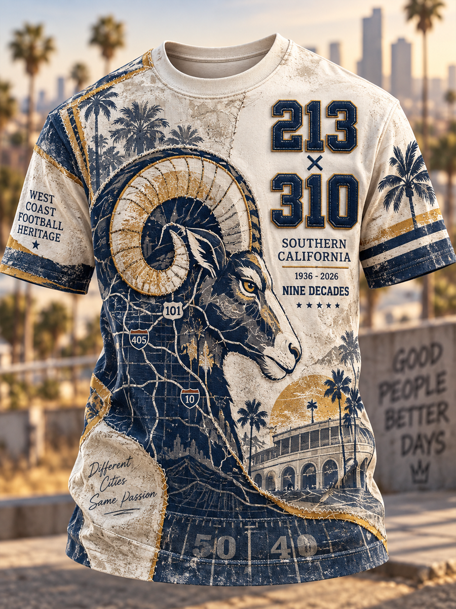 Men's Los Angeles Rams Short Sleeves T-Shirt