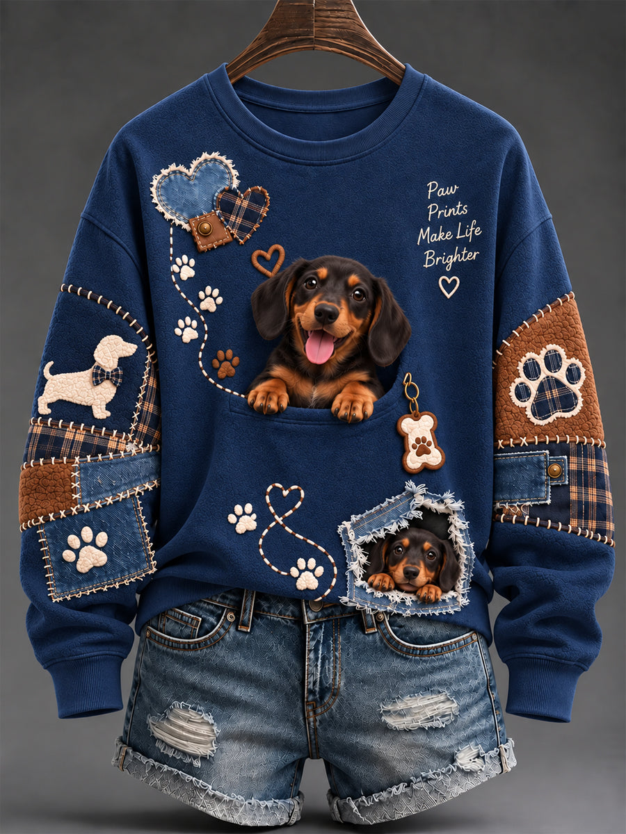 Women's Cute Animalst Print Sweatshirt