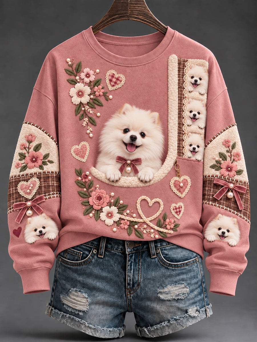 Women's Cute Animalst Print Sweatshirt