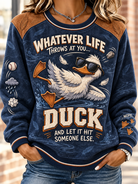 Women's Fun Animal Slogan Top