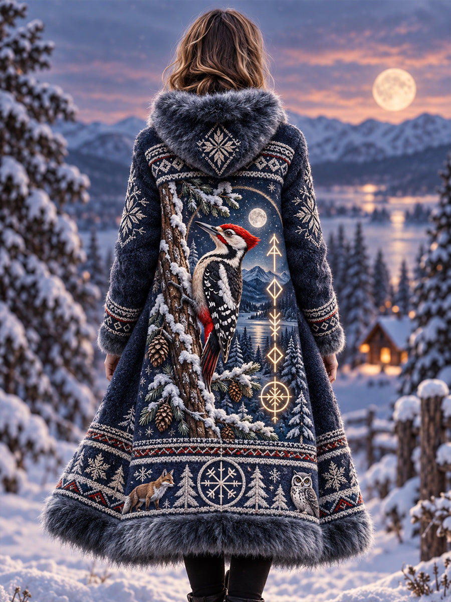 Women'sNordic Animal  Flannel Jacket