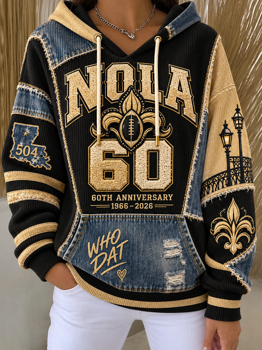 Women's New Orleans Saints Ribbed Hoodie