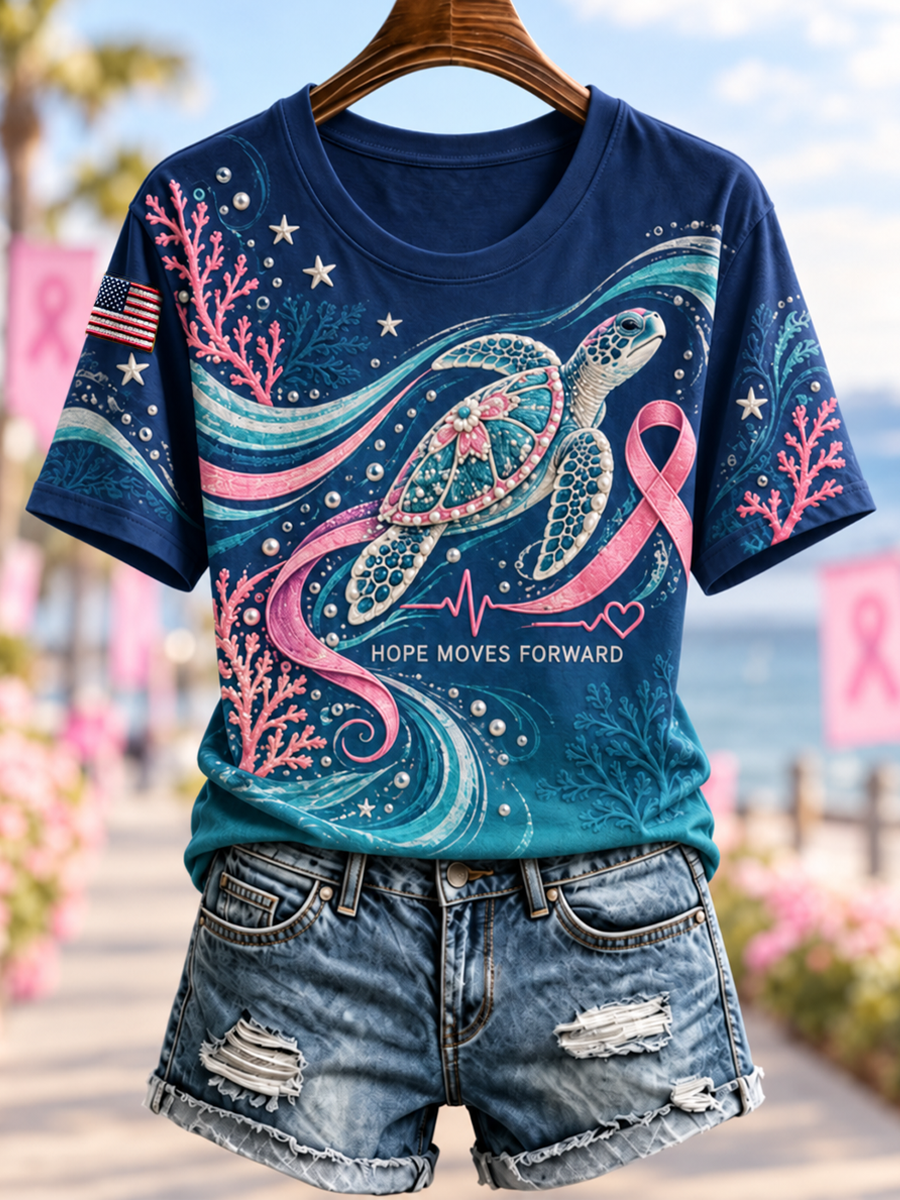 Women's Breast Cancer Awareness Campaign Short-Sleeved T-Shirt