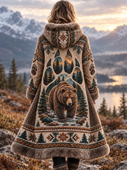 Women's Nordic Animal Flannel Jacket