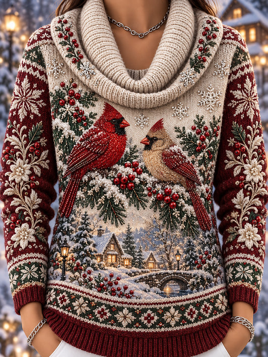 Women's Nordic Animal Cozy Knit Top
