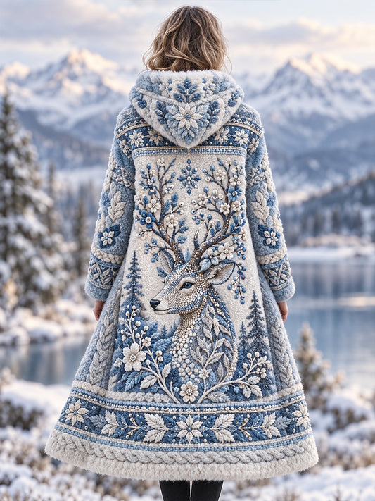 Women's Nordic Animal Flannel Jacket