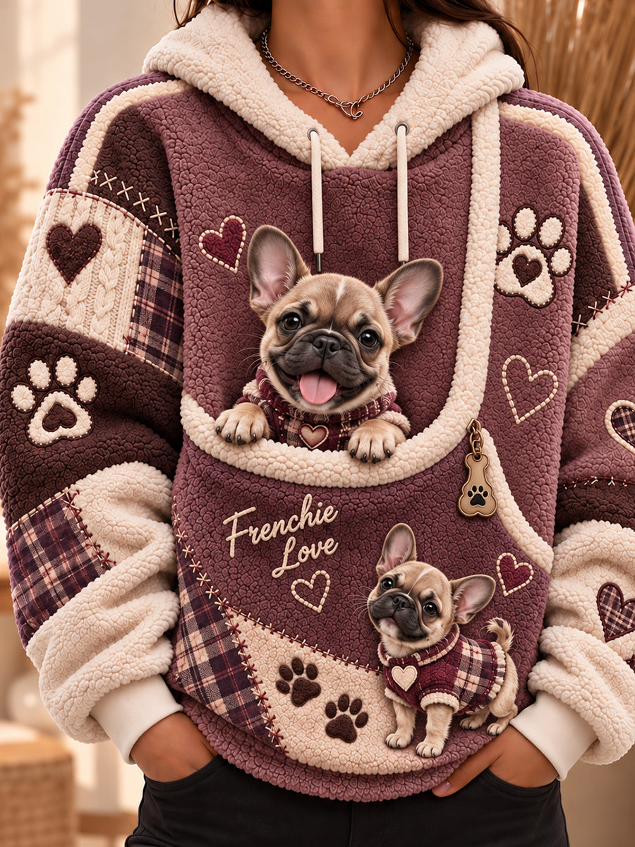 Women Fun Animals Hoodie with Pocket for Dogs Cats Dogs Hoodie