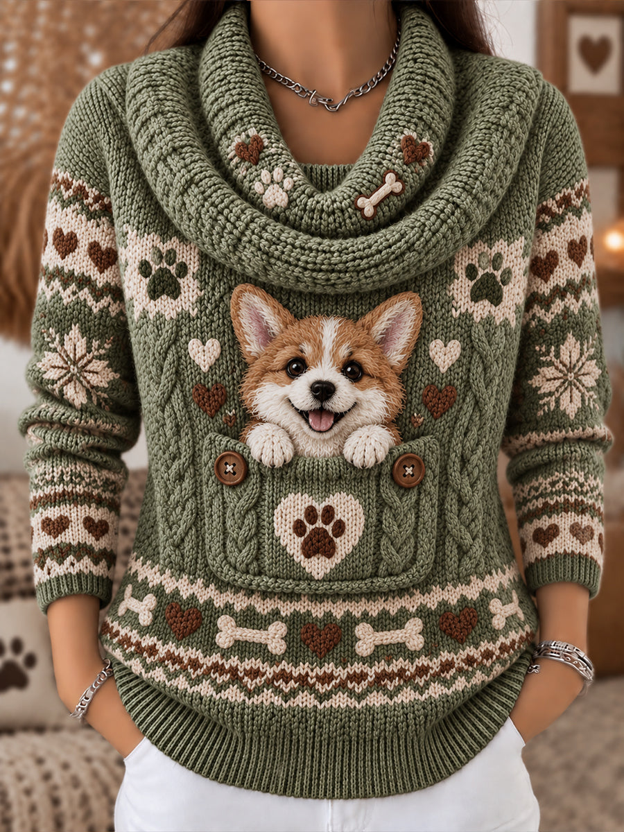 Women's Fun Animal Comfortable Knit Top