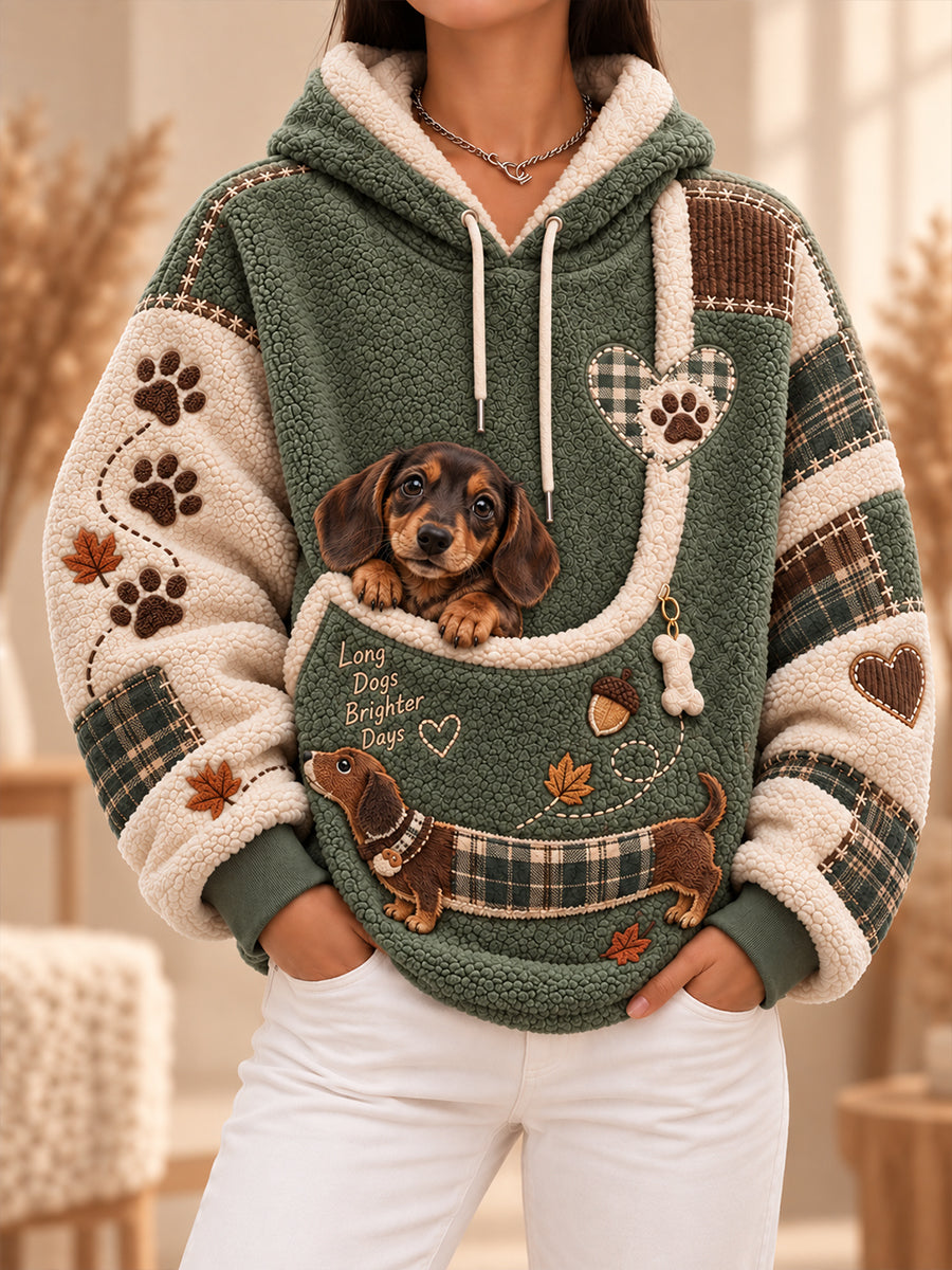 Women Fun Animals Hoodie with Pocket for Dogs Cats Dogs Hoodie