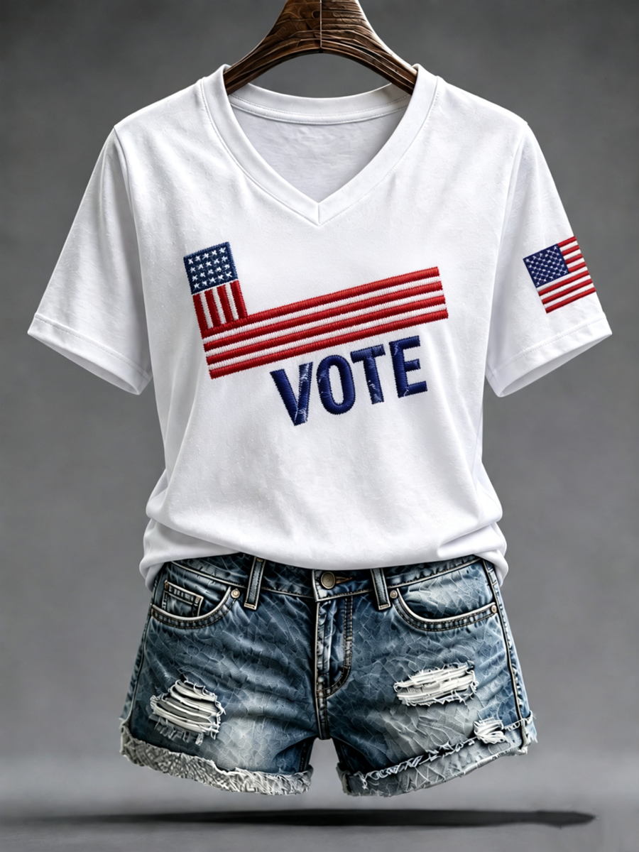 Women's Vote Iron On Short Sleeve T-Shirt