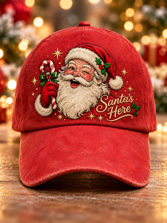 Unisex Christmas Santa Claus Print Hat