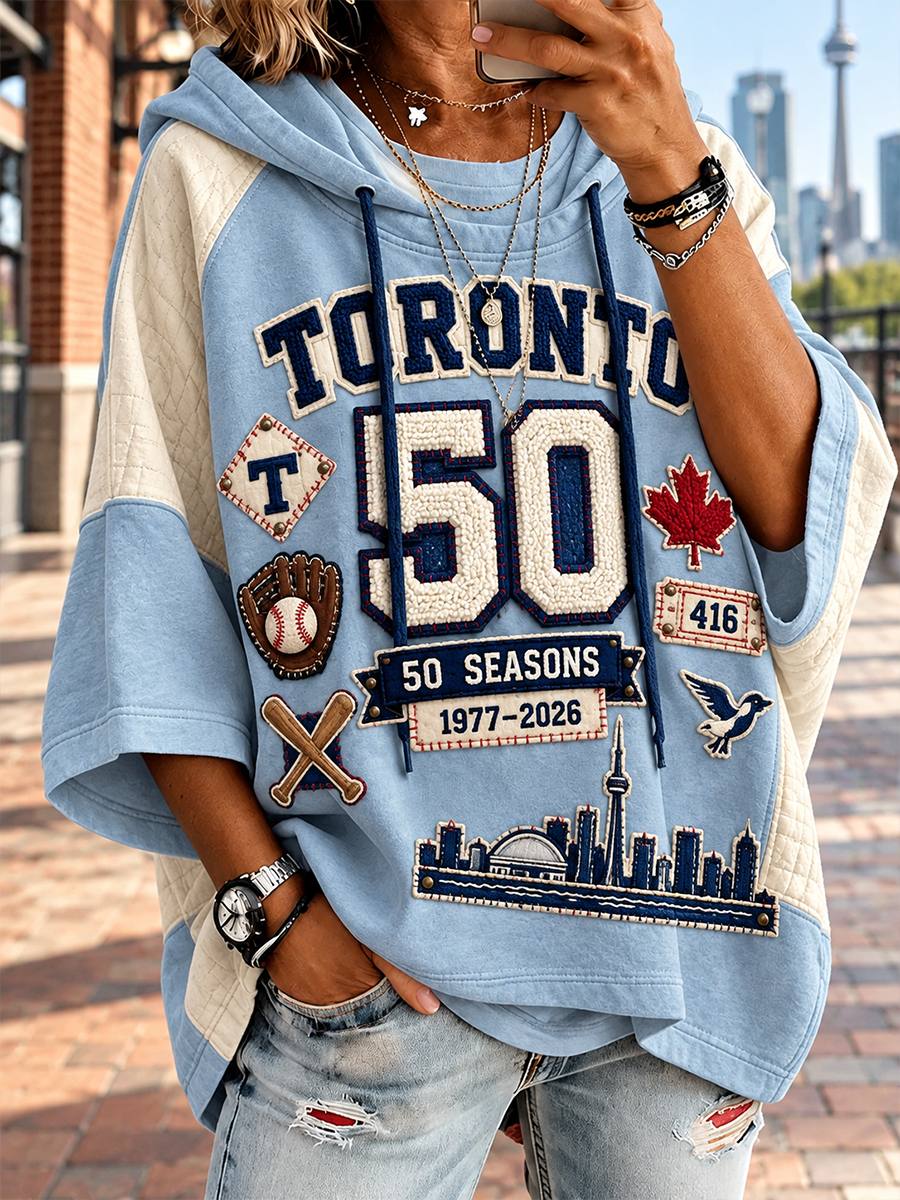 Women’S Toronto Blue Jays Short-Sleeve Hoodie