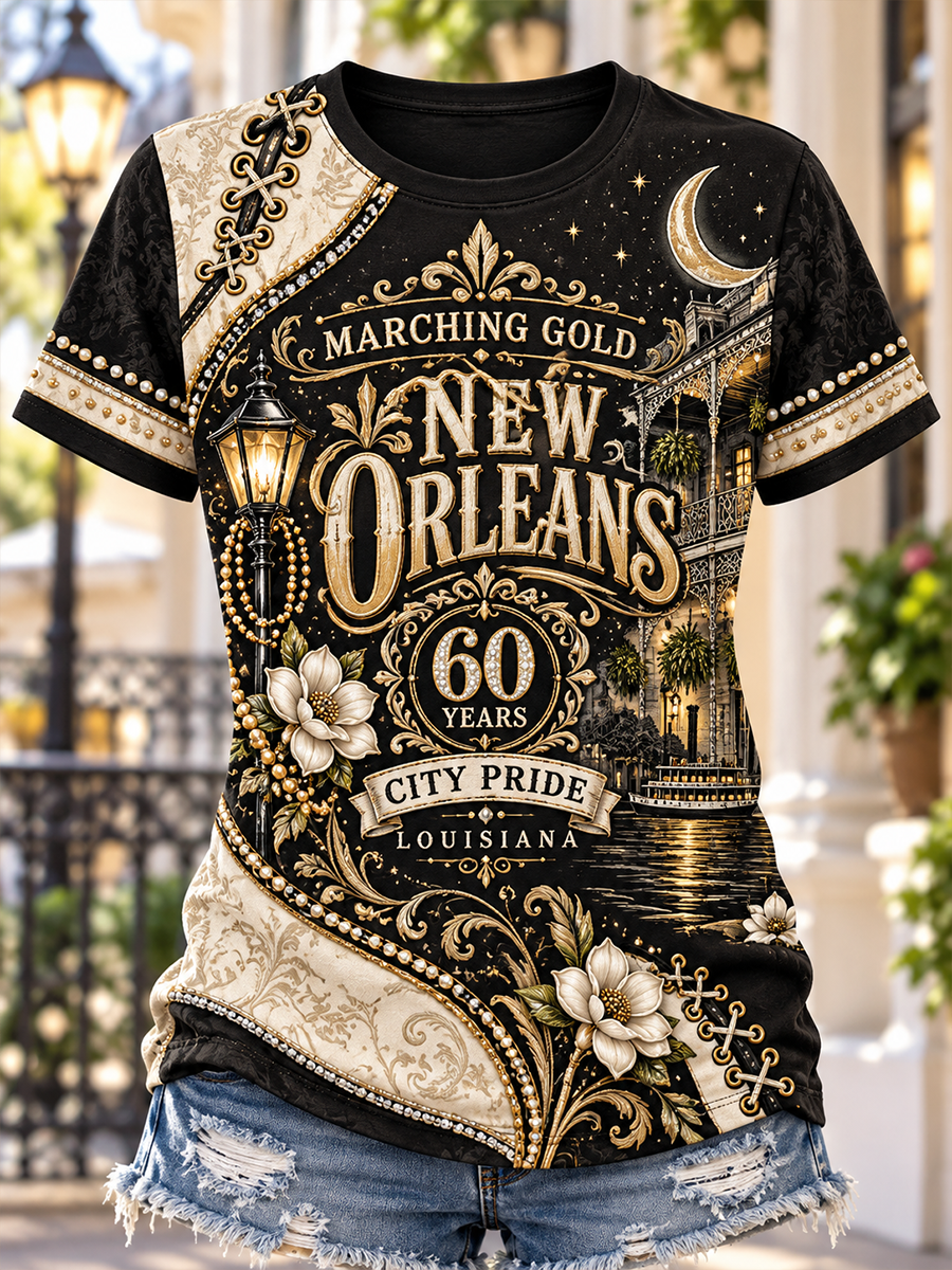 Women's New Orleans Saints Short-Sleeved T-Shirt