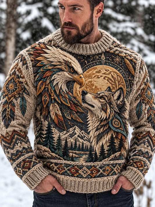 Men's Nordic Animals Imitation Sweater