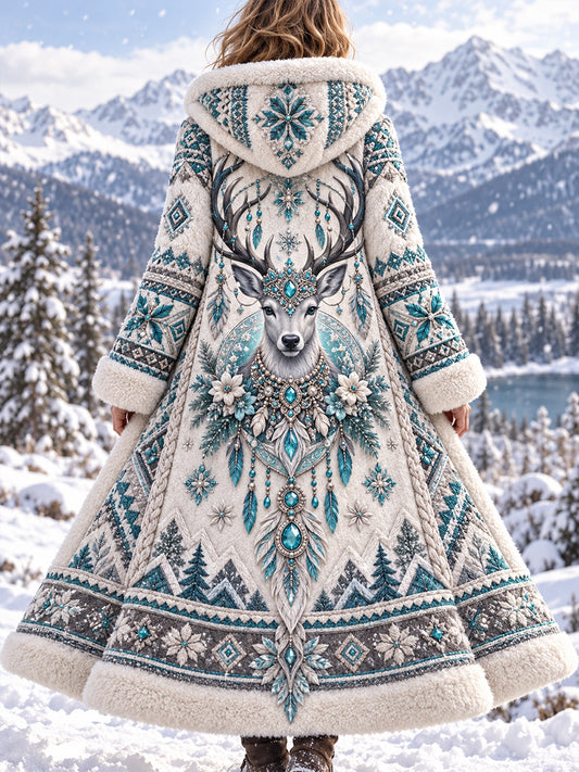 Women's Nordic Animals  Flannel Jacket