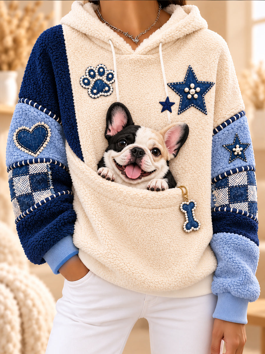 Women's Fun Animals Flannel Hoodie