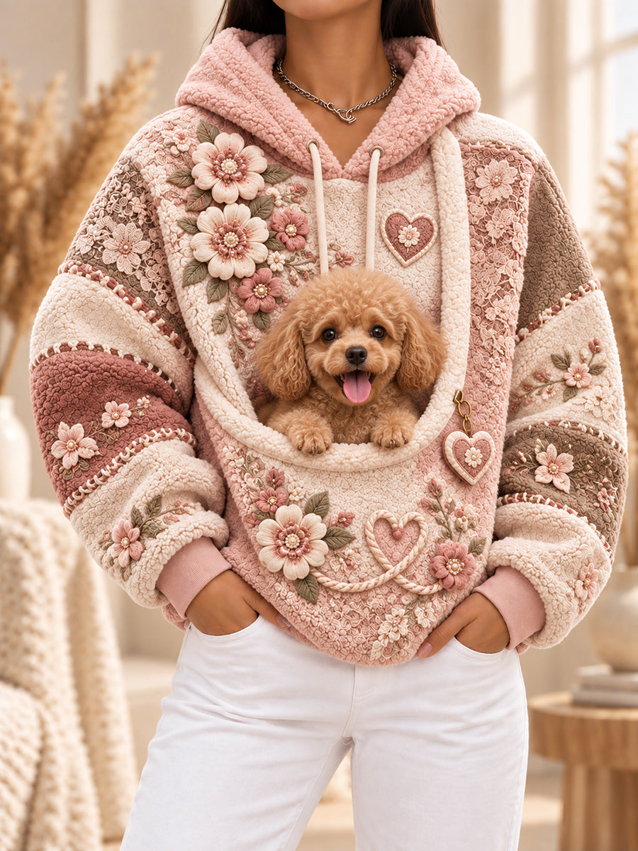 Women Fun Animals Hoodie with Pocket for Dogs Cats Dogs Hoodie