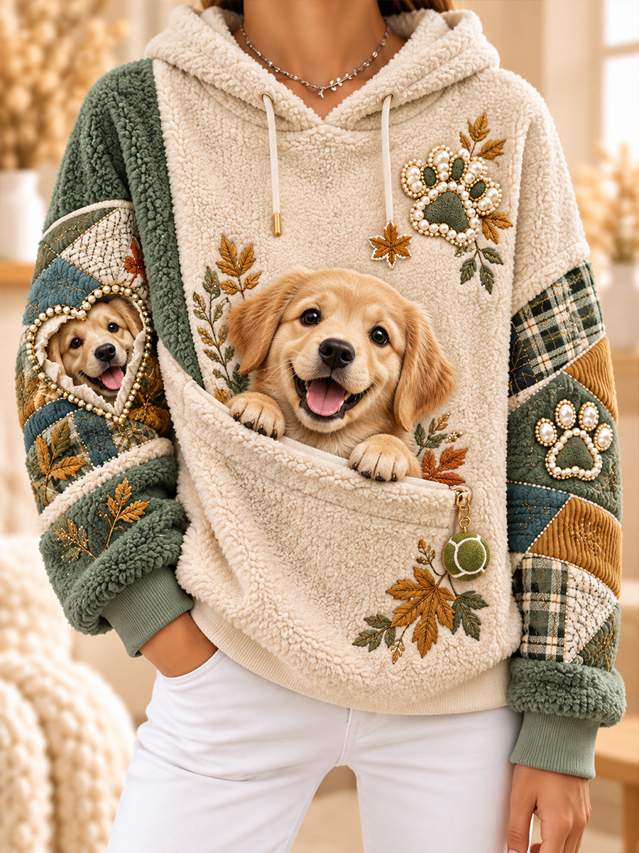 Women's Fun Animals Flannel Hoodie