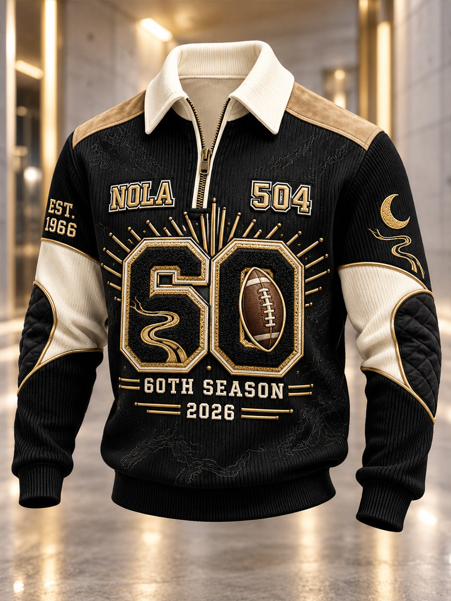 Men's New Orleans Saints Zip-Up Hoodie