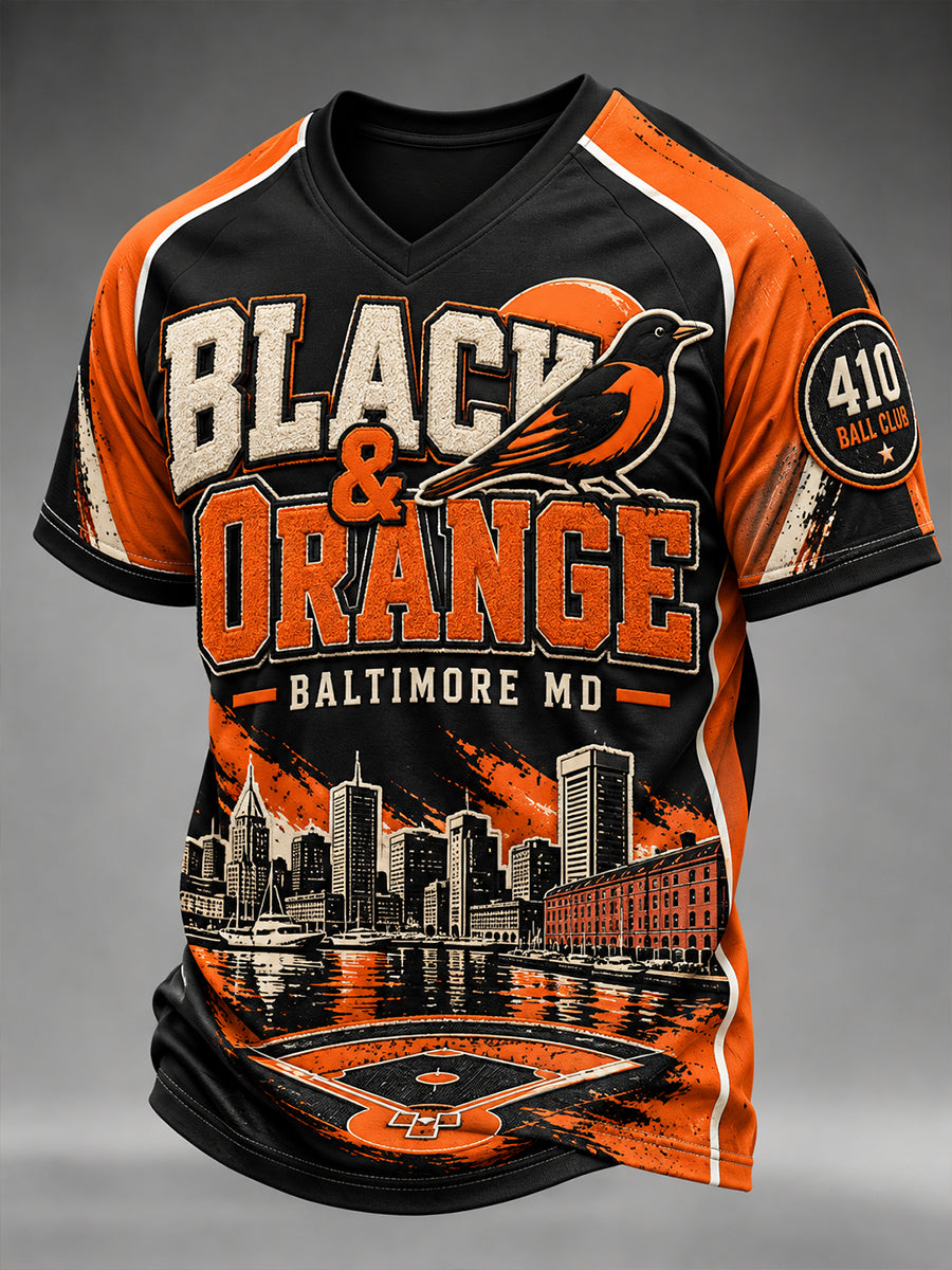 Men's Baltimore Orioles V-Neck T-Shirt