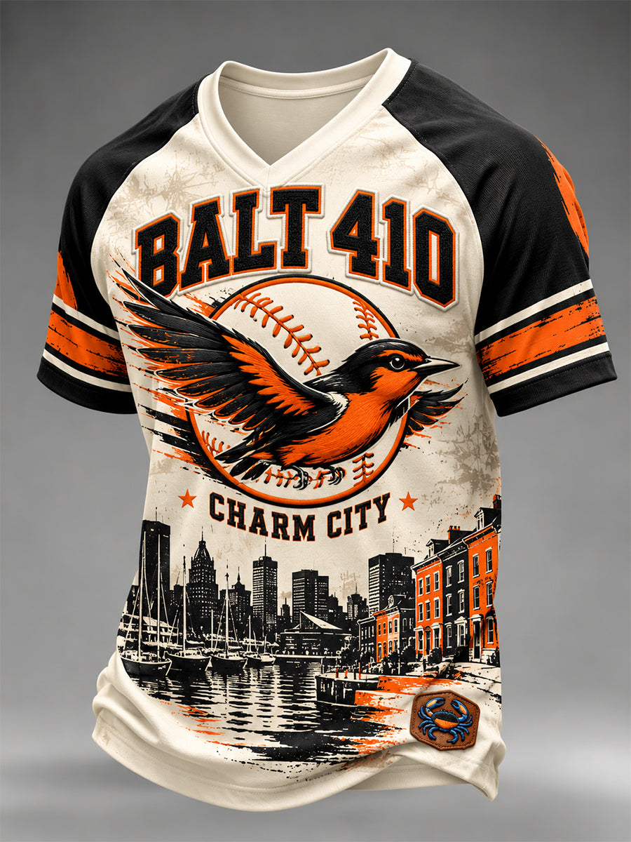 Men's Baltimore Orioles V-Neck T-Shirt