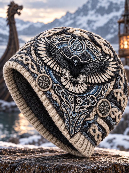 Viking Vintage Autumn And Winter Warm Cold Knitted Hat