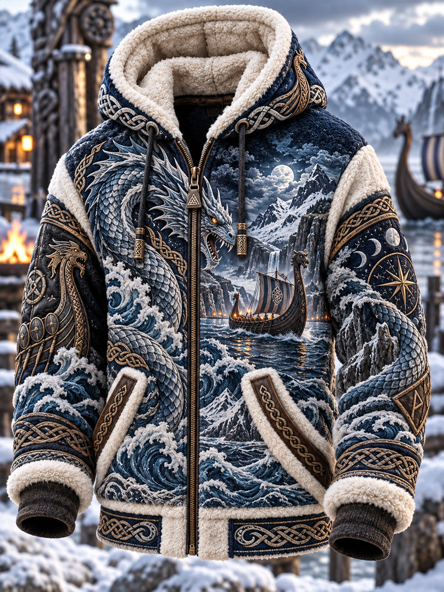Men's Viking Art Flannel Jacket