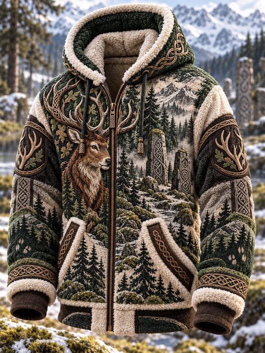 Men's Viking Art Flannel Jacket