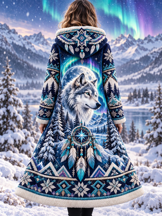 Women's Nordic Animals  Flannel Jacket