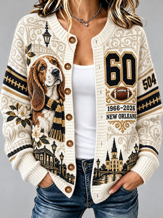Women's Cardigan-Style Knit Jacket