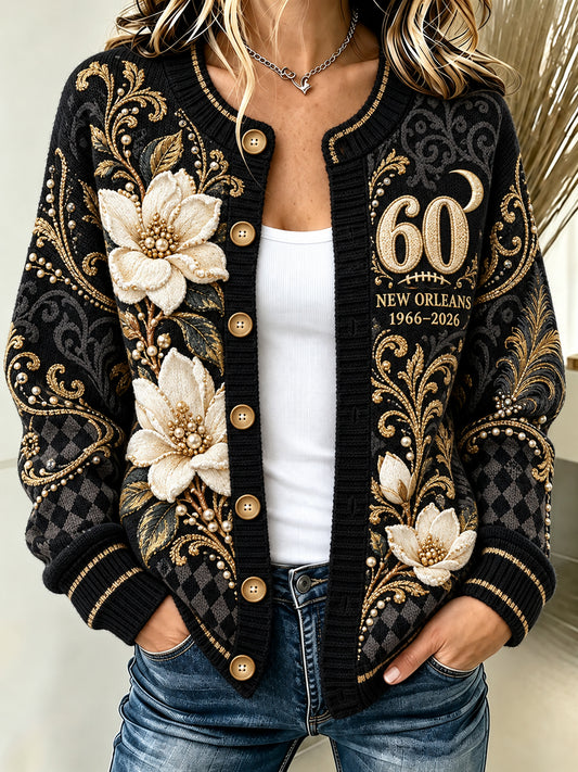 Women's Cardigan-Style Knit Jacket