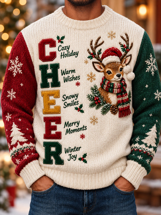 Men's Animal Christmas Imitation Sweater