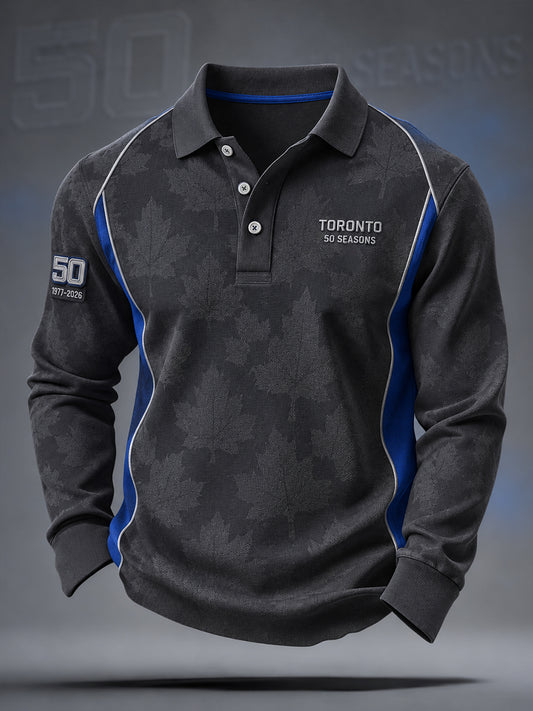 Men's 50 Seasons Toronto Baseball Lover Art Printed Casual Tops