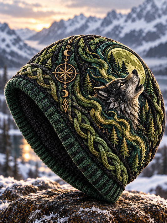 Unisex Nordic Animals Print Hat