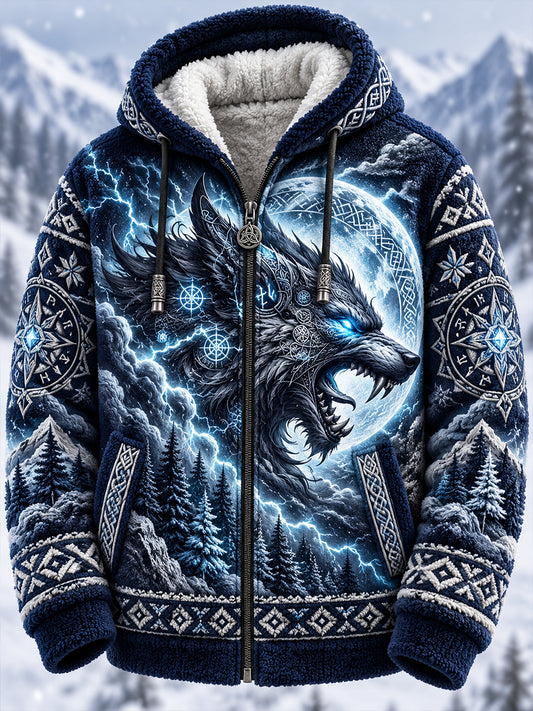 Men's Nordic Animals Flannel Jacket