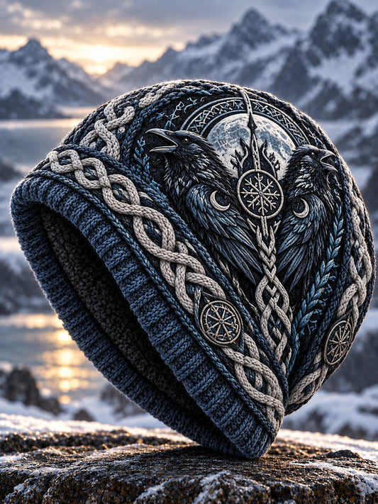 Unisex Norse Viking Animals Print Hat