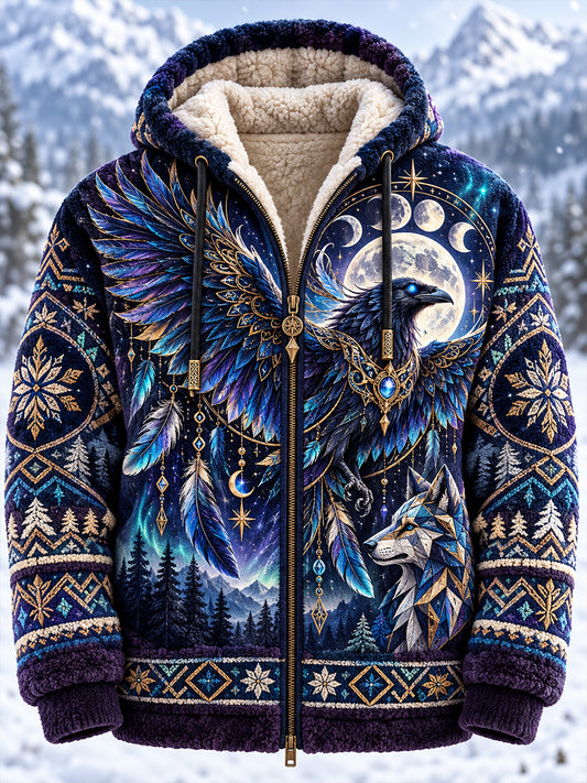 Men's Nordic Animals Flannel Jacket