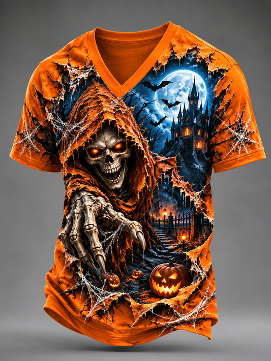 Men's Halloween Fun V-Neck T-Shirt