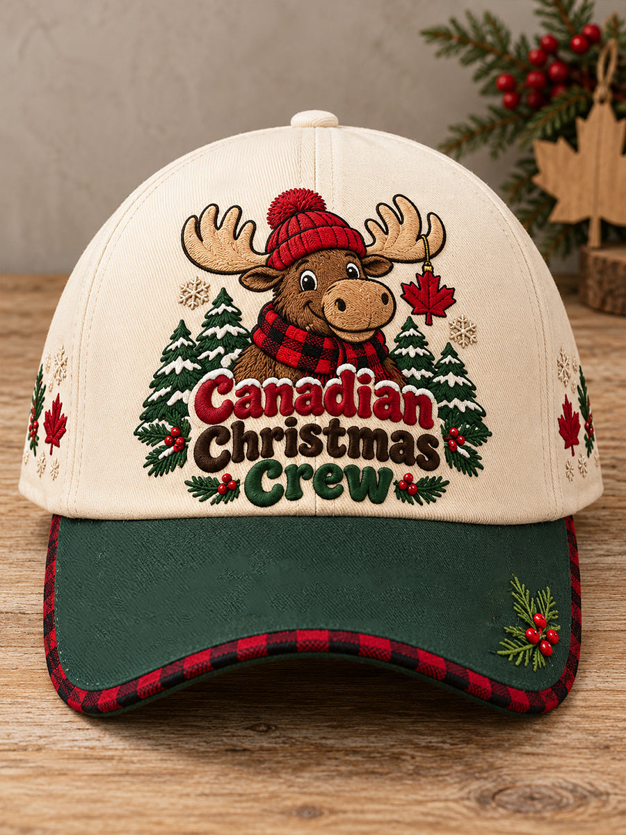 Unisex Canada Christmas Art Printed Hat