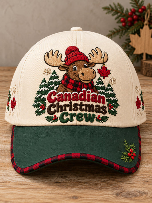 Unisex Canada Christmas Art Printed Hat