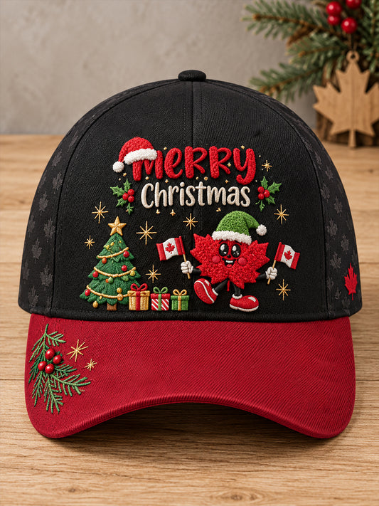 Unisex Canada Christmas Art Printed Hat