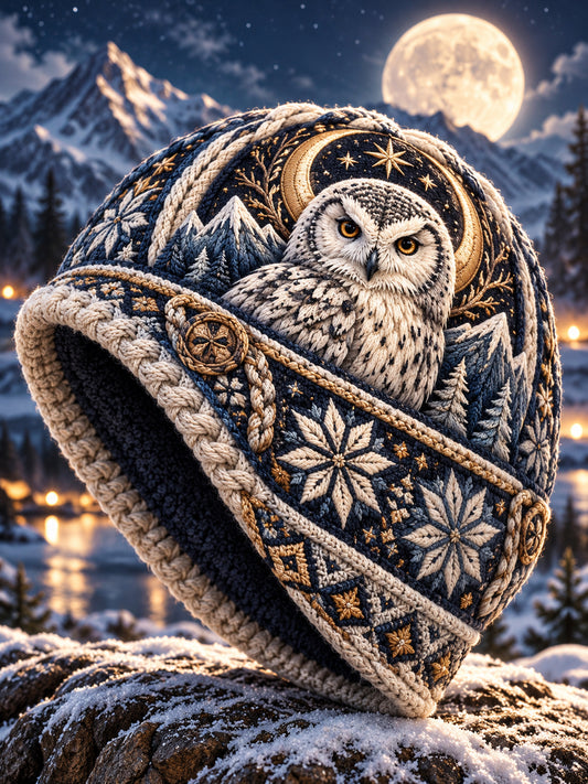 Unisex Nordic Animals In Autumn And Winter Print Hat