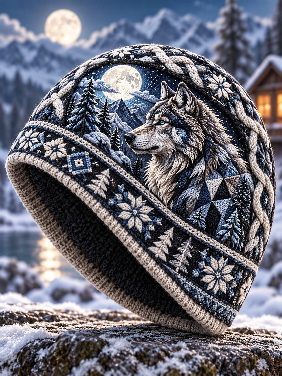 Unisex Nordic Autumn and Winter Animals Hat