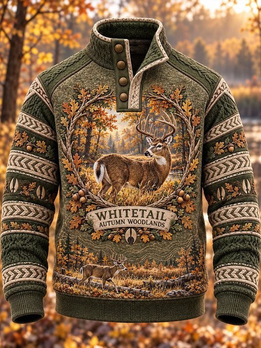 Men's Hunting Season In The United States Four-Button Hoodie