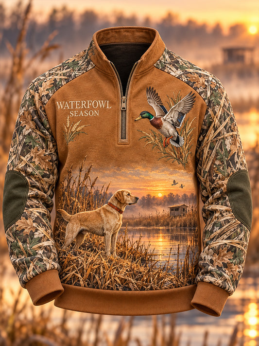 Men's Hunting Season In The United States  Long Sleeve Hoodie
